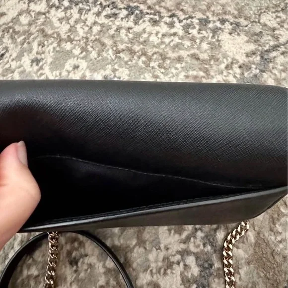 Tory Burch Black Crossbody with Gold Chain - Picture 6 of 9